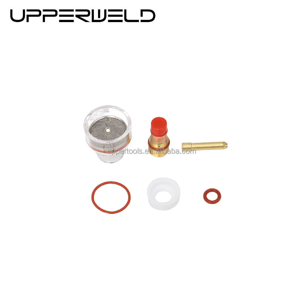Large Champagne Clear Nozzle Kit WP17 18 26 Gas Lens Wedge Collect for Tig Consumables