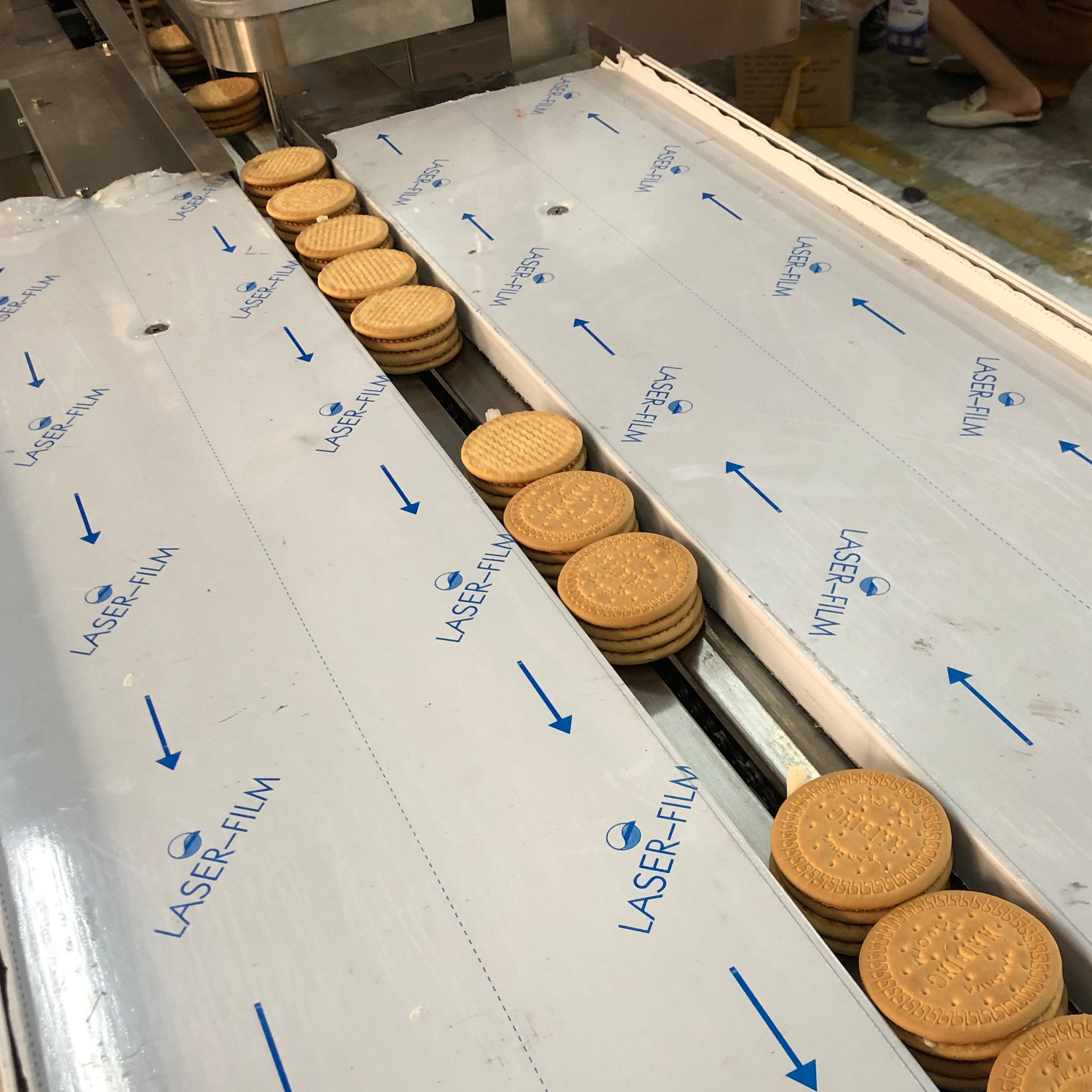 small Horizontal Flow Wrap Packing Machine PLC Controlled