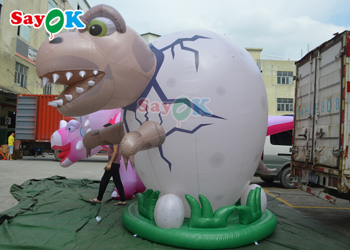 4m Inflatable Giant Dinosaur For Festive Decoration Wind Resistance