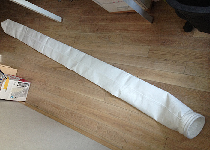 Cement Plant Filter Cloth Bag Polyester PTFE Coated Industrial 130 - 150 Degree