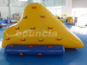 China 0.9mm PVC Tarpaulin Inflatable Iceberg With 2 Sides Climbing For Pool wholesale