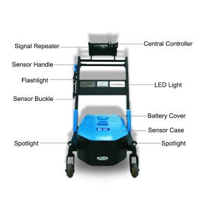 China 20KHz Outdoor Water Leak Detection Trolley 9m Plumber Leak Detector PQWT LDC wholesale