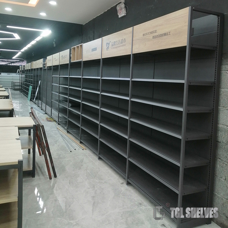 New Type OEM Convenience Store Display Shelves Gondola System