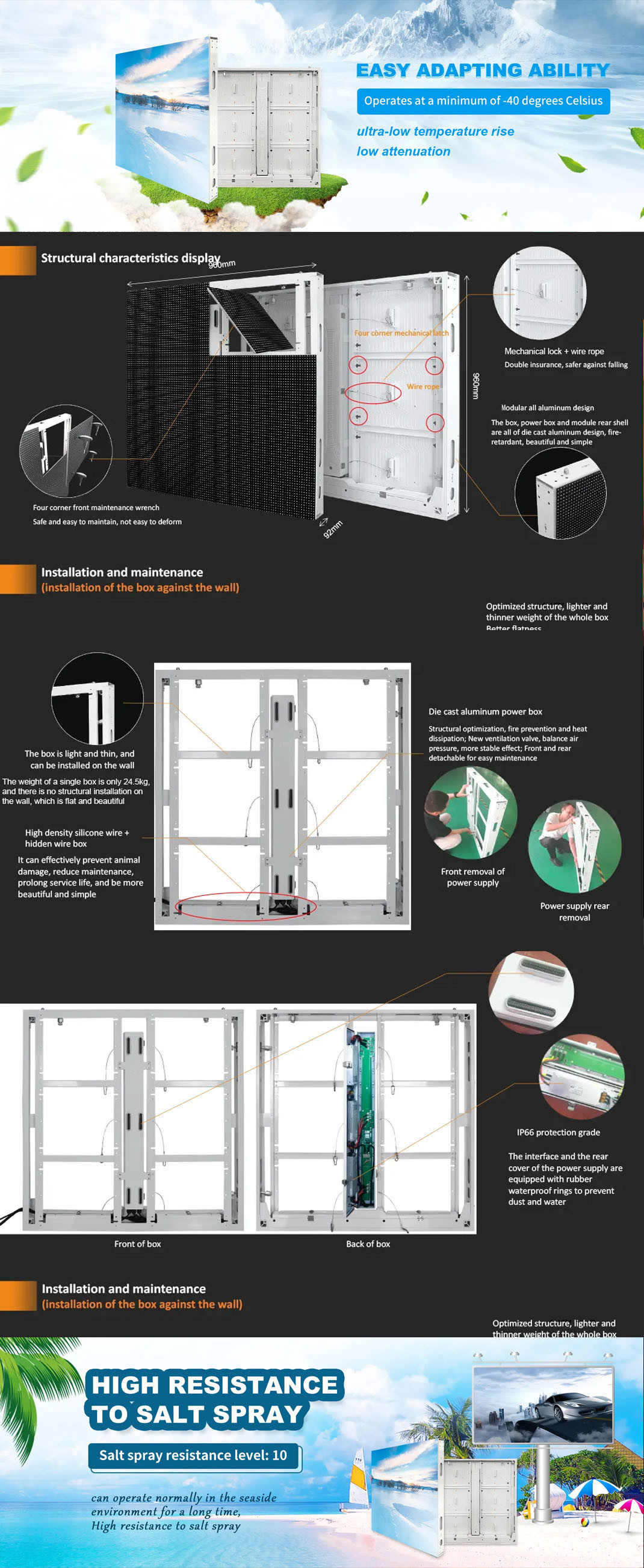 Seamless Outdoor Led Display Screen P6 Super Large 3D Advertising