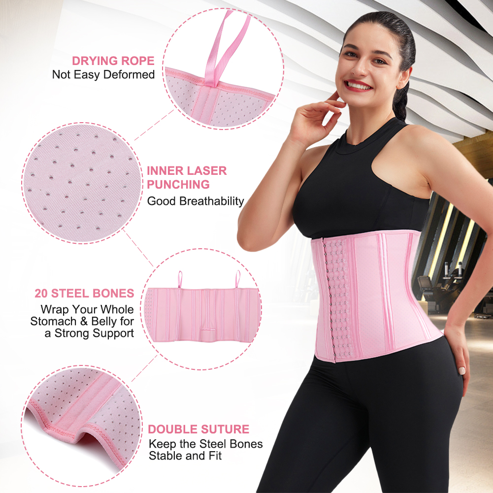 Black And Pink High Waist Slimming Trainer for a Flattering and Defined Waistline