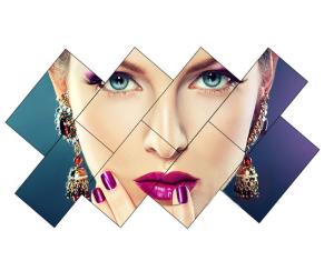 China Irregular Shape 1.7mm Bezel Video Wall Led Screen wholesale