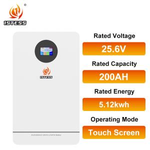 China 6000 Cycles 10-year Lifepo4 Battery Lithium Ion Solar Battery 5.12kwh 25.6v 200AH for Home Energy Storage Chemistry wholesale
