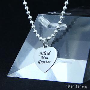 China Fashion Ladies Women Girls Stainless Steel Loving Heart Shapped Necklace Pendant LPH151 wholesale