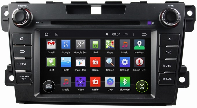 Ouchuangbo Car Headunit DVD Multimedia Stereo for Mazda CX-7 (2012-) Android 4.4 3G Wifi Radio iPod USB OCB-7007D
