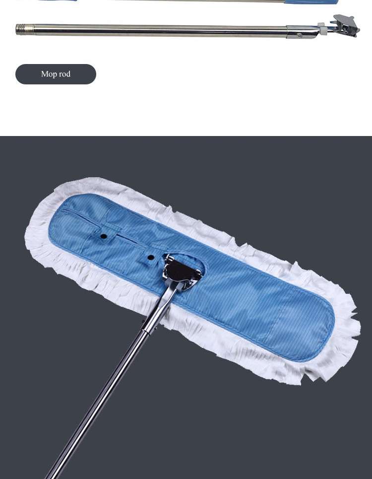 60*17cm Clean Room Mops Anti Static With Easy To Change And Fix The Mop Head