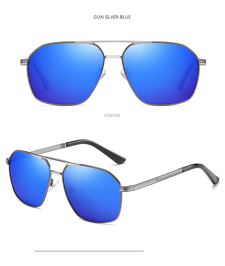 Men Polarized HD Drive Retro Pilot Sunglasses Anti Glare Goggles Ultralight Frame