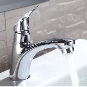 China Zinc Stylish Bathroom Single Cold Water Basin Taps In Chrome wholesale