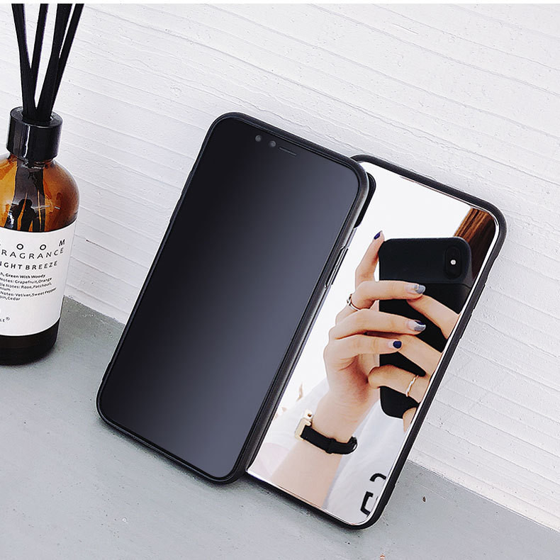 Girly Makeup Iphone 7 Plus Protective Case Electroplated Finish Mirror