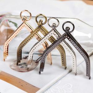 China Antique Brass Kiss Lock Pinhole Coin Purse Frame wholesale