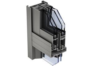 China Powder Coated Aluminium Window Profiles Black Color ISO Certification wholesale