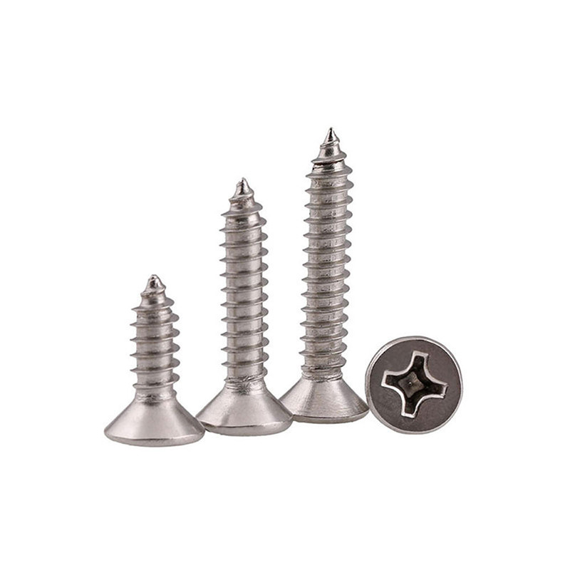 Stainless Steel Countersunk Head Screw PZ Drives Self Tapping Concrete Screw