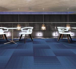 China 50*50cm Office Carpet Flooring , Polypropylene Floor Tiles With Fiber Glass wholesale