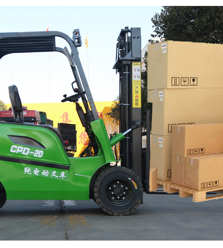 60V 4x4 Powered Forklift Fork-lift Truck 2.5T Full Electric Pallet Stacker Forklift