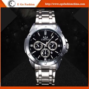 China 019A Full Stainless Steel Watches for Man Quartz Analog Watch Classic Business Watches Men wholesale