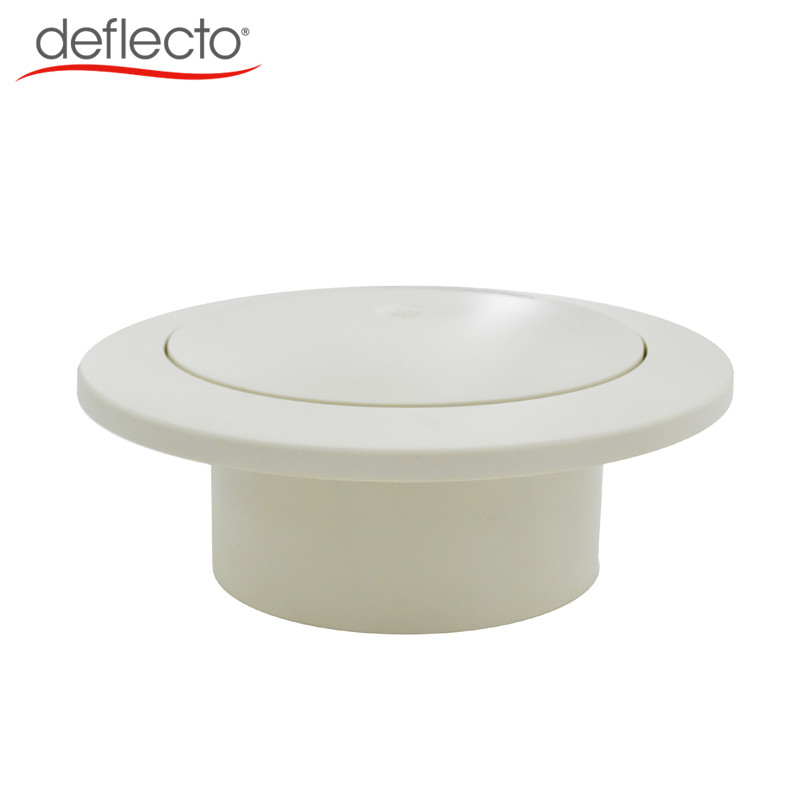 Adjustable Plastic Air Vents Round Type PP Material Ceiling Air Deflector
