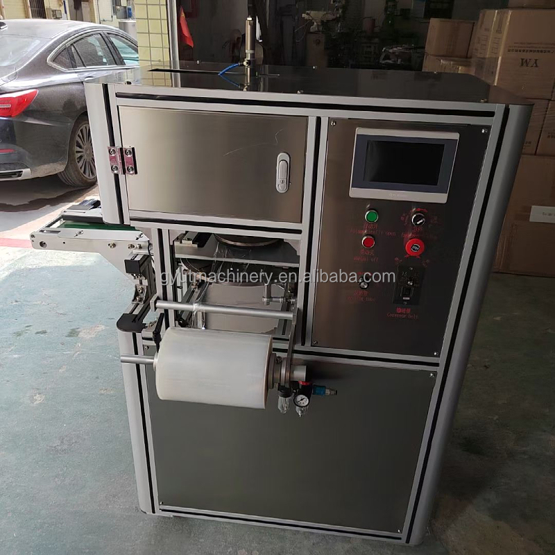 Convenient Soap Stretch Film Shrink Packaging Machine for Bags Air Pressure Round Bar