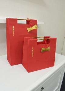 China FSC Compostable 110gsm Gift Kraft Paper Bag wholesale