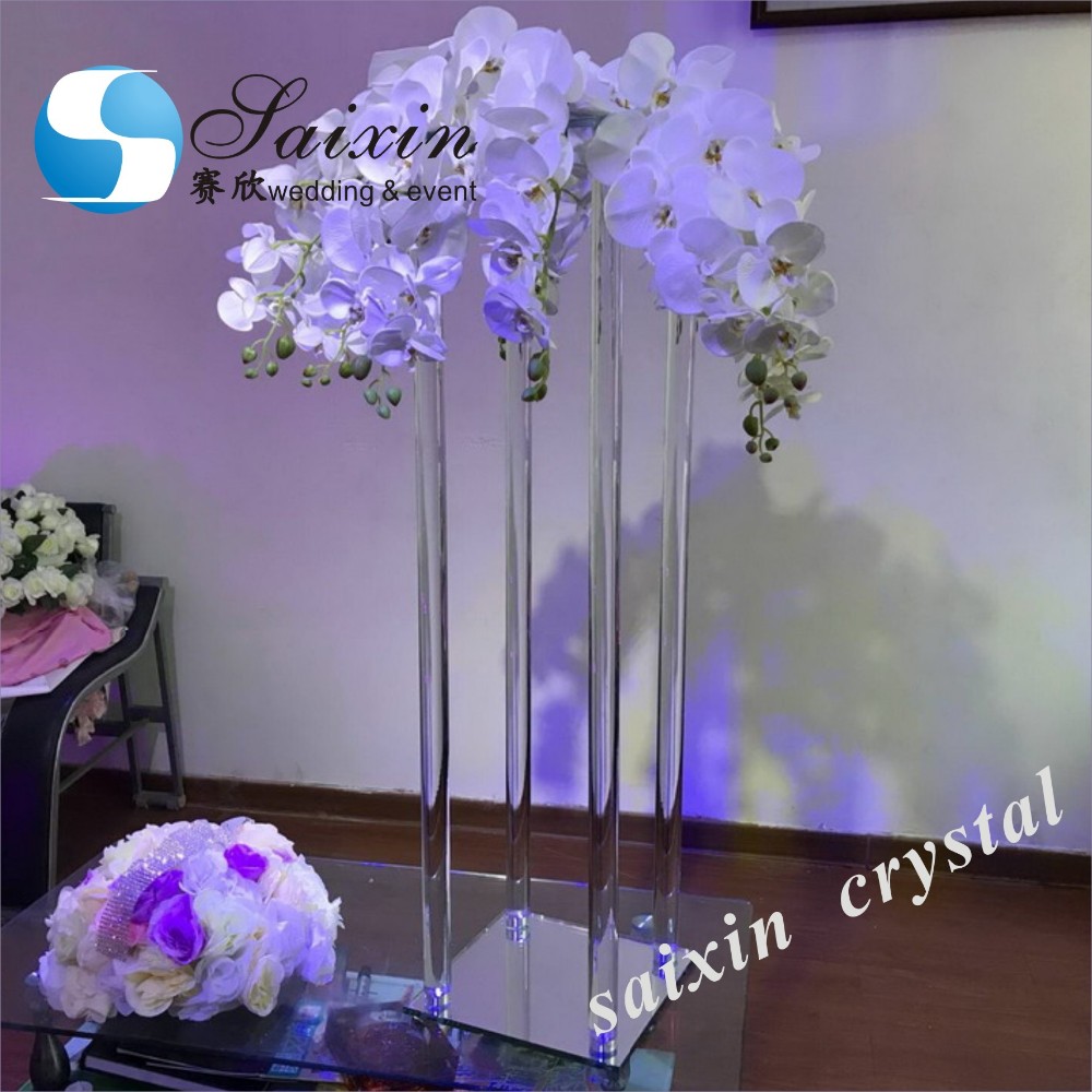 Led Candles For Wedding Centerpieces Flameless Elegant Christmas Light Wax Wedding Candle Pillars