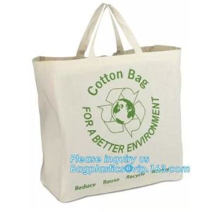 Recycled Rough rope handle cotton canvas tote bag with logo,Canvas Bag Long