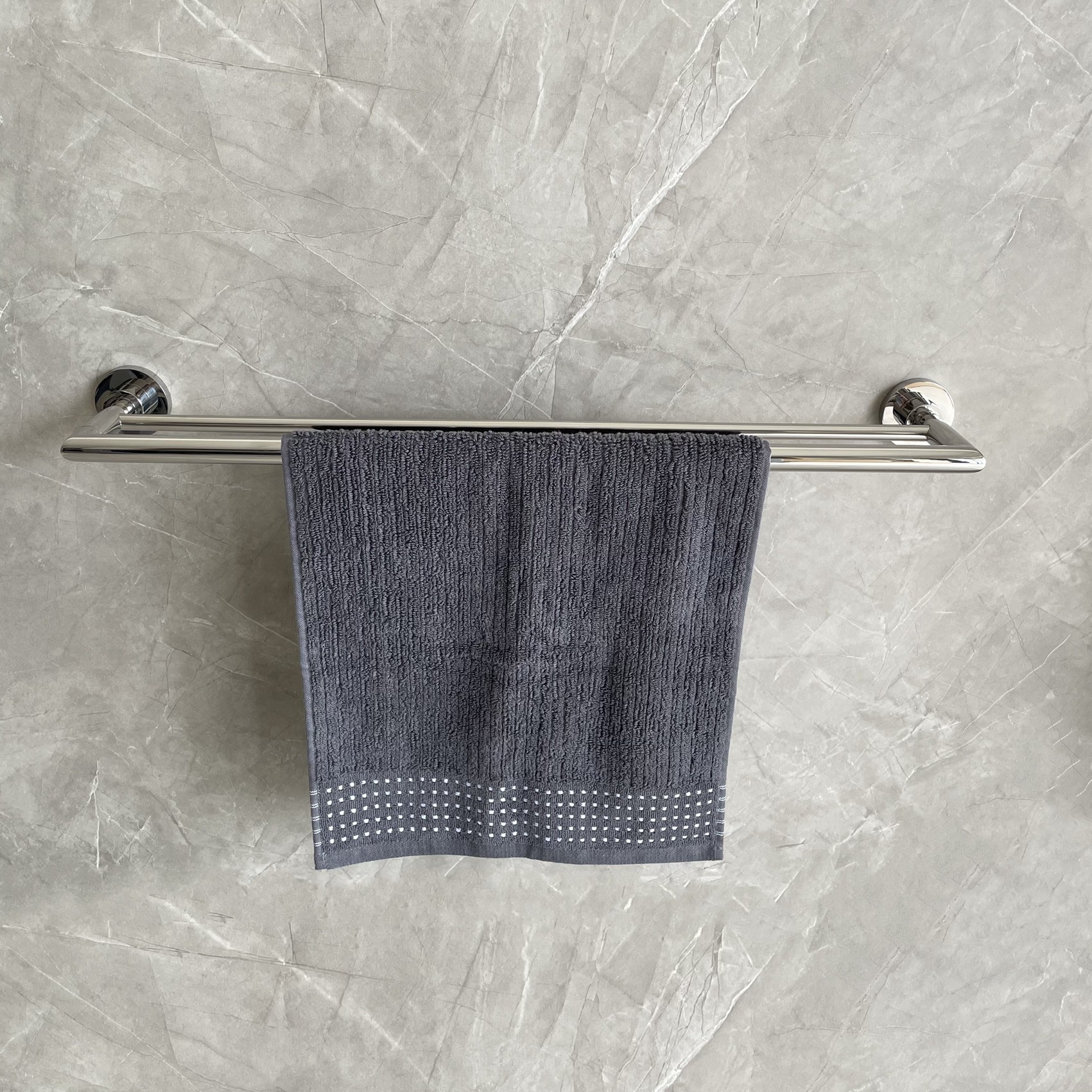 Wall Mounted Kitchen Towel Rack Bathroom Double Towel Bar SUS304 Polished