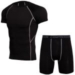 Gym Fitness Mens Swim Shirt Loose Fit , Rash Guard Suit Fancy Delicate
