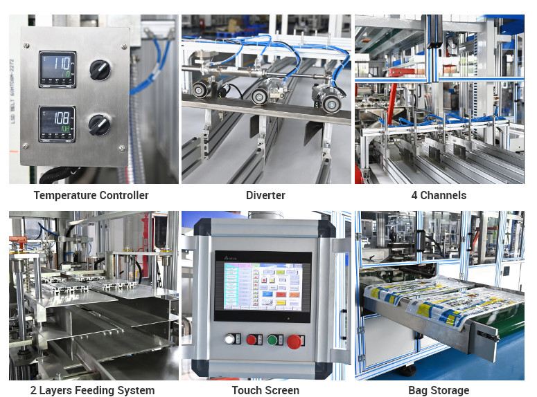 12bgas/Min 12rolls Paper Roll Packing Machine For Tissue Paper