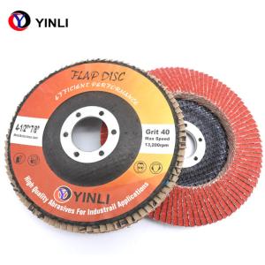 China 5 Inch 80 Grit Ceramic Flap Disc Abrasive For Stainless Steel wholesale