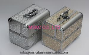 China Portable Aluminum Cosmetic Train Case , Light Weight Aluminium Makeup Box on sale