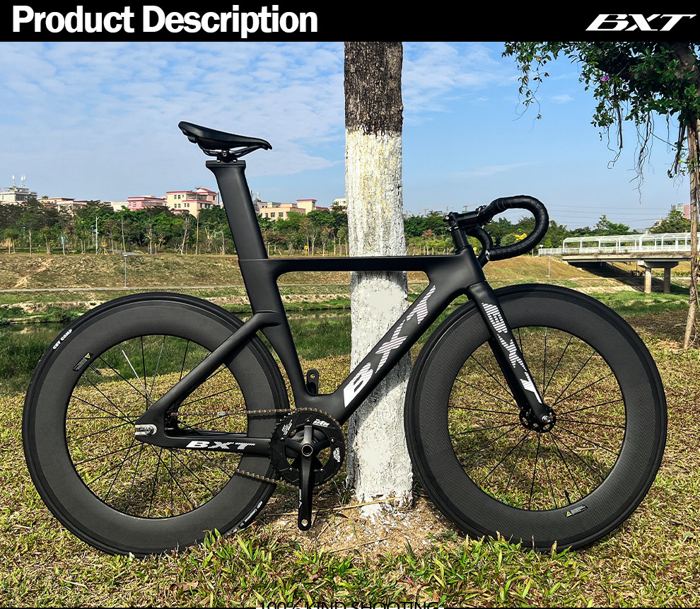 Professional Carbon Fiber Track Bike 700C EPS Technology Fixed Gear Bicycle