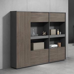 China 87 Inch Executive Office Wooden Filing Cabinets With Wardrobe wholesale