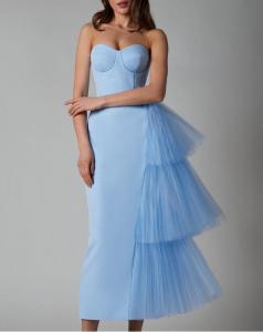 China Custom Apparel Factory 100% Polyester Women's Sleeveless V Neck Maxi Dress Long Mesh Slim Slit Dress on sale