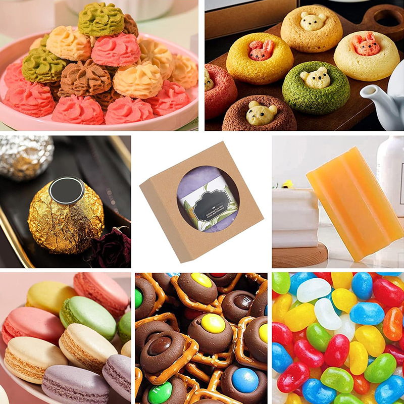 Food Packaging Boxes with Custom Round Window Front and Recycled Material Made of Kraft Paper
