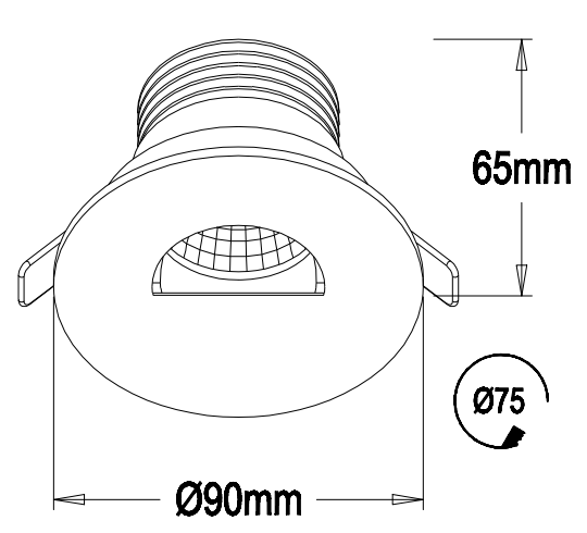 2016 AC100-240V 3000K Warm White Residential Led Spotlight For Hotel Used