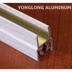 China White Wardrobe Aluminium Profile For Cabinets Rectangular Shape wholesale