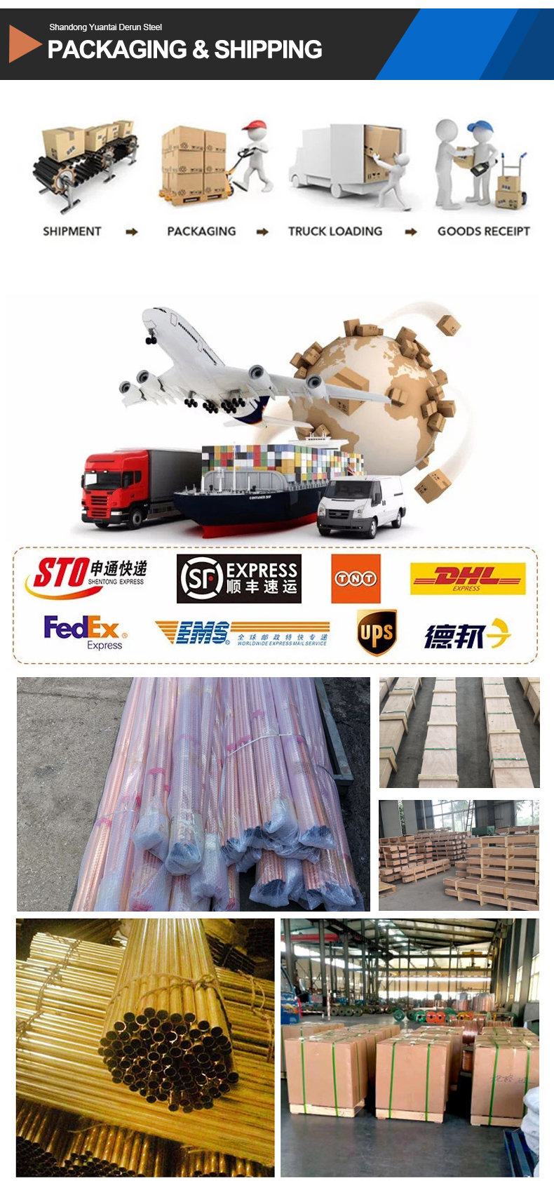 Refrigerator Capillary Copper Pipe Tube 100mm OD ASTM B280 EN 12735-1 Standard