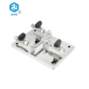 China DIN Standard Stainless Steel 316 Changeover Manifold -20-80℃ Working Temperature wholesale