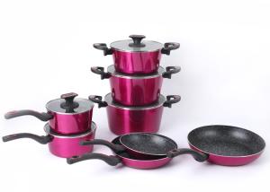China Aluminium Alloy 3003 LFGB 26cm Colored Pots And Pans wholesale