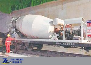 China 38t Load Concrete Mixer Railway Freight Wagon Rail Car 80km/H wholesale