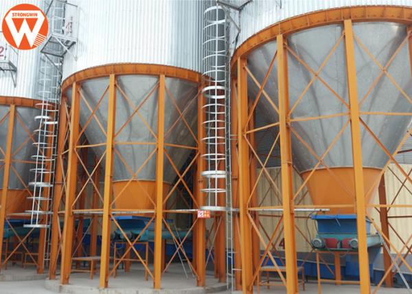 Quality Chicken Farm Auxiliary Equipment Feed Hopper Silo For Poultry House Feed Line for sale