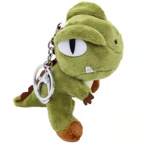 China Dinosaur Doll Key Chain Plush Material With Cotton Green 10cm wholesale