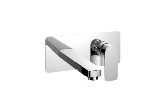 China Polished Chrome Wall Mounted Bath Mixer Tap wholesale