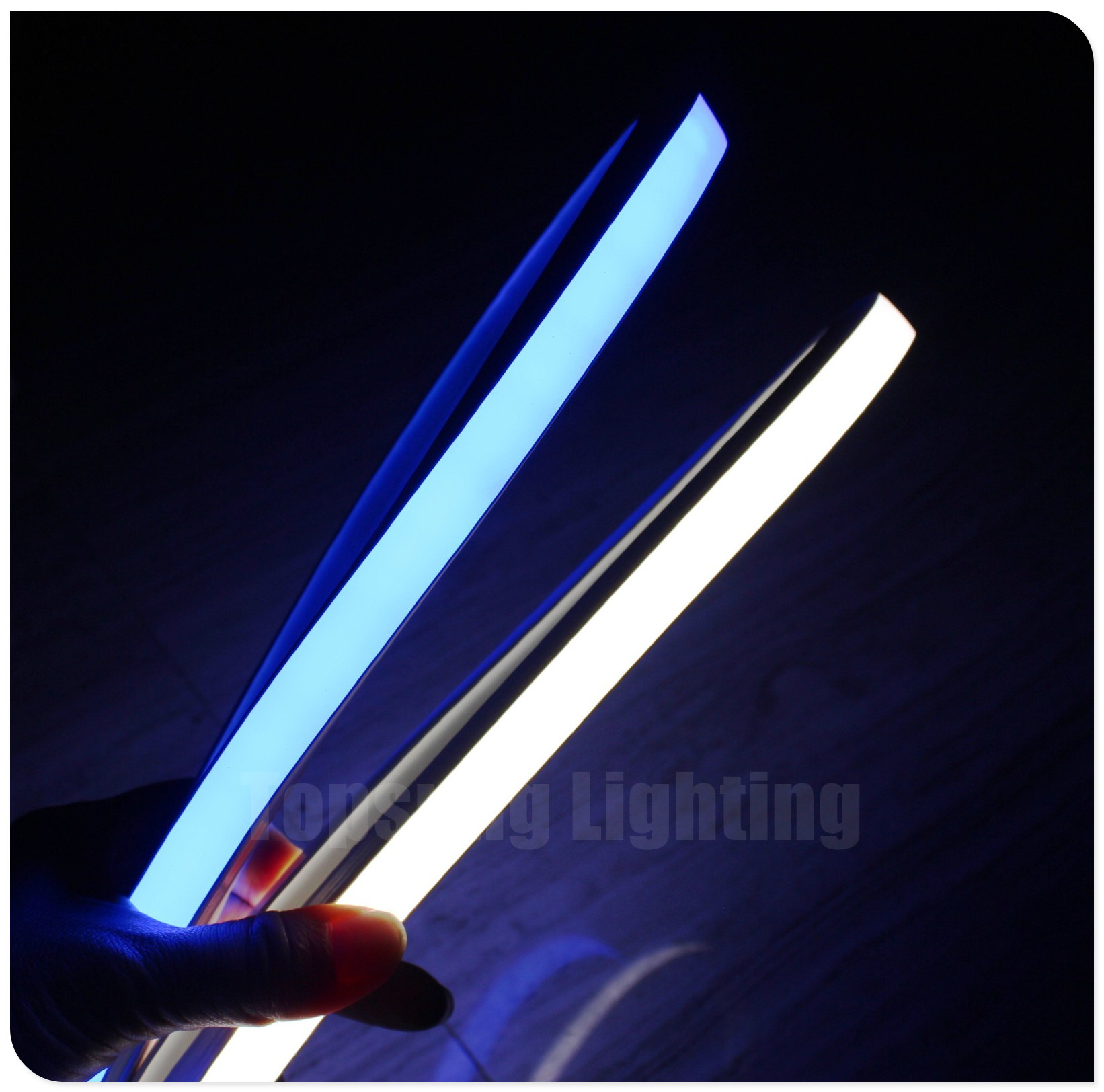 super bright 16*16mm square AC 220V white led neon flex tube for building IP68