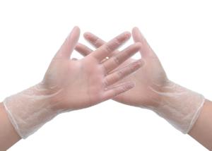 China Clear Transparent Powder Free PVC Disposable Medical Gloves wholesale