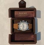 Mechanical Wrist Watch Packaging Box Double Open SGS Certification