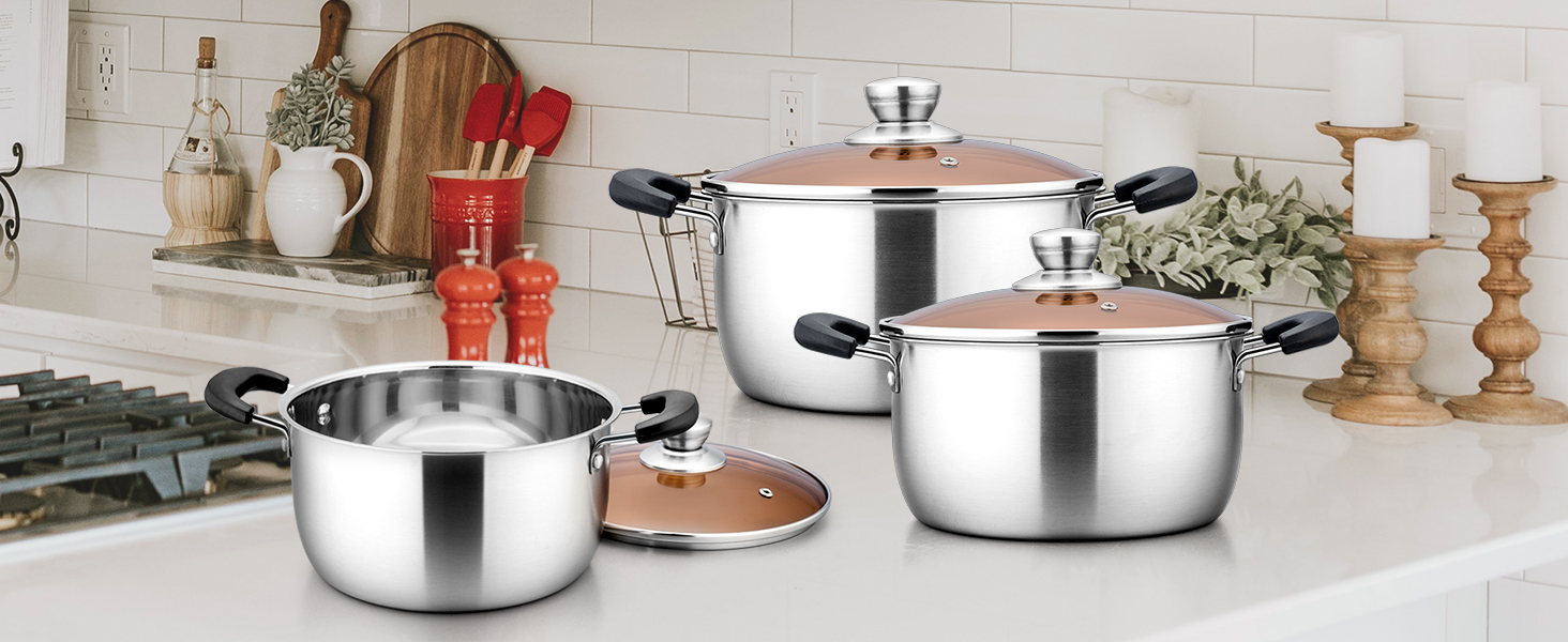 Direct Selling Restaurant Mirror Polished Cooking Soup Serving Pot Stainless Steel Stock Pot Cooking Pot